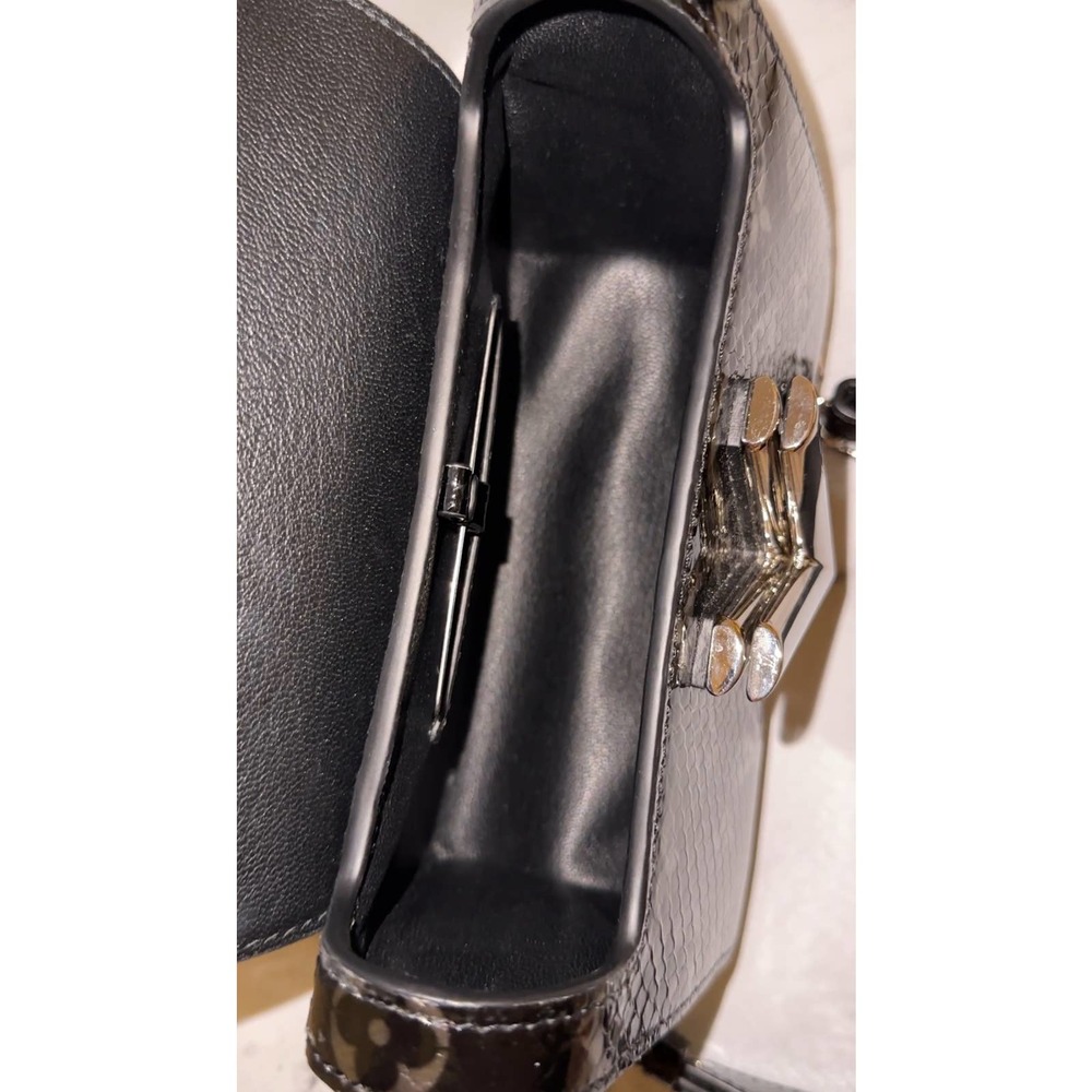 Louis Vuitton Python Twist Monogram Snakeskin Crossbody Bag PM Black/Silver LV - Picture 8 of 15